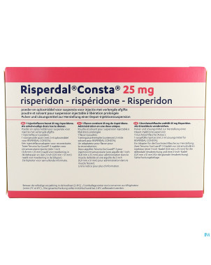 Risperdal consta 25,0 mg fl im 1x25,0mg/2ml+solv