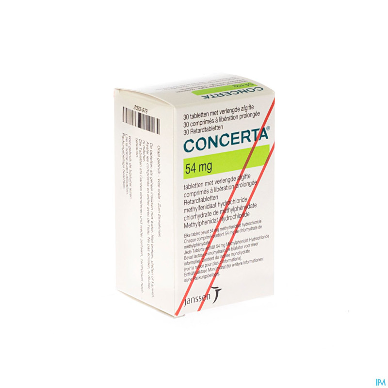 Concerta tabl 30 x 54 mg