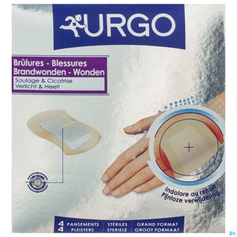 Urgo brulures pansement grand model steril    4