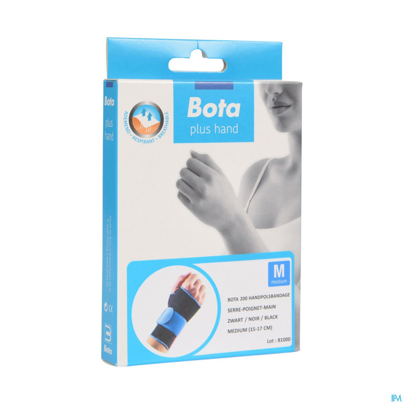 Bota serre-poignet-main 200 black m