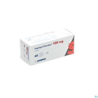 Captopril sandoz 100mg tabl 60 x 100 mg