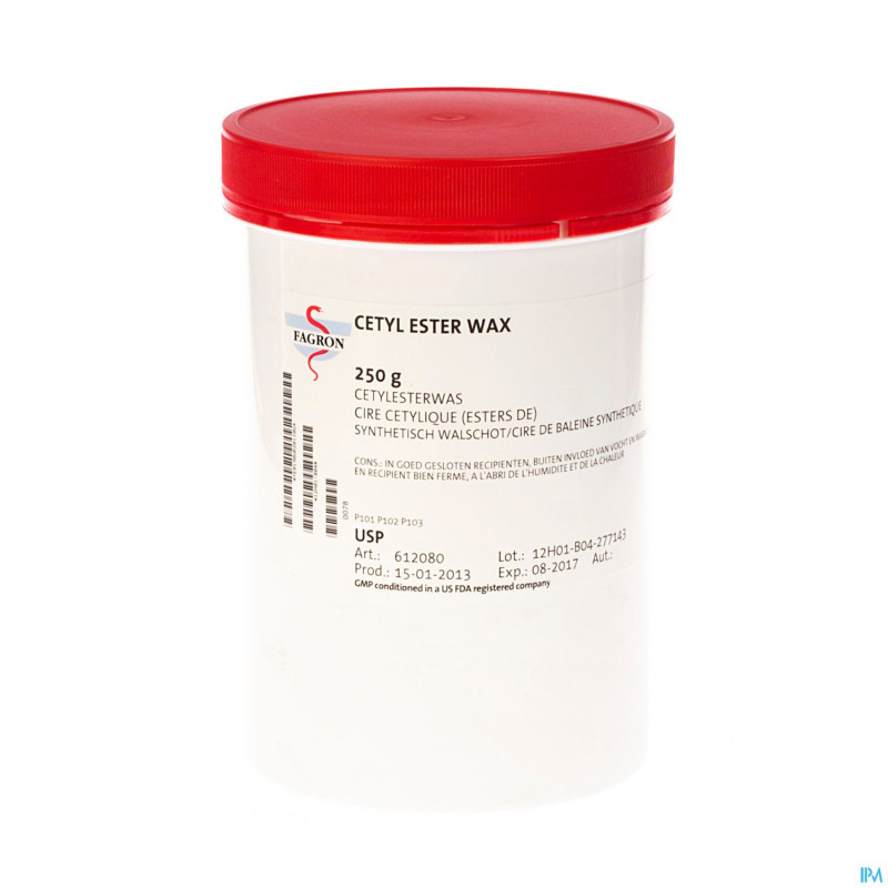 Esters de cire cetylique (blanc baleine)  250g fag