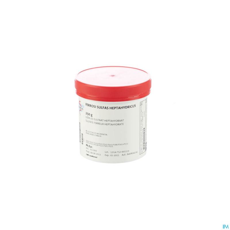 Fer(ii) sulfate 7h20 vrac  250g fag