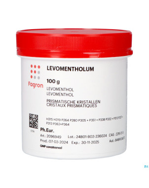 Menthol l crist.    100g fag