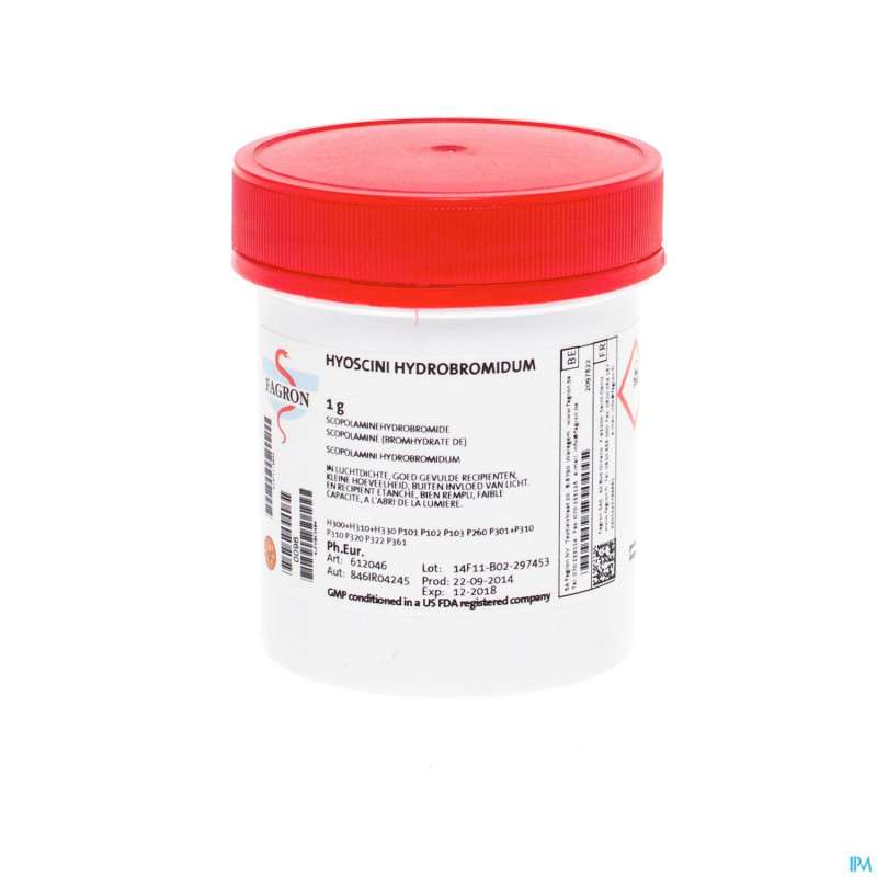 Scopolamine hbr vrac    1g fag