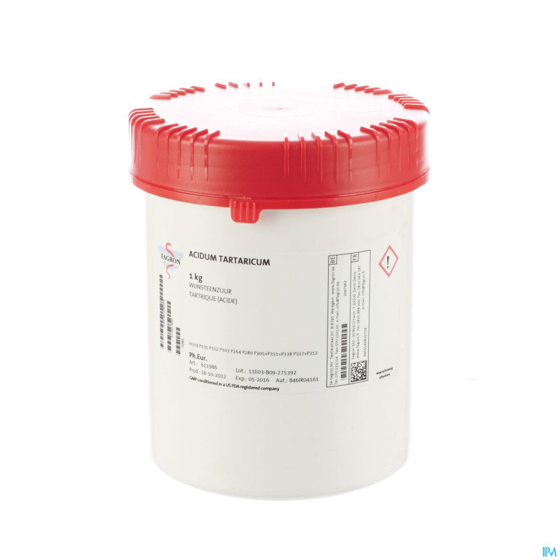 Acide tartrique vrac    1kg fag