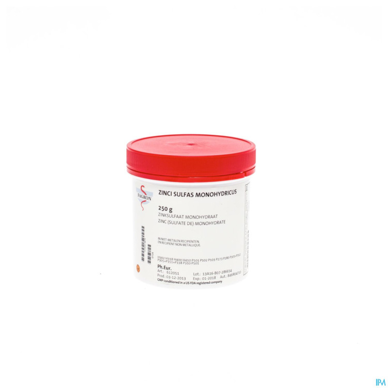 Zinc sulfate 1h2o    250g fag