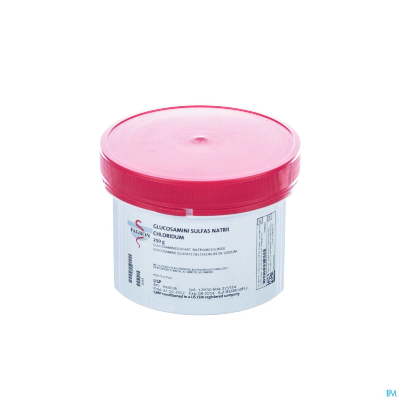 Glucosamine sulfate 2nacl  250g fag