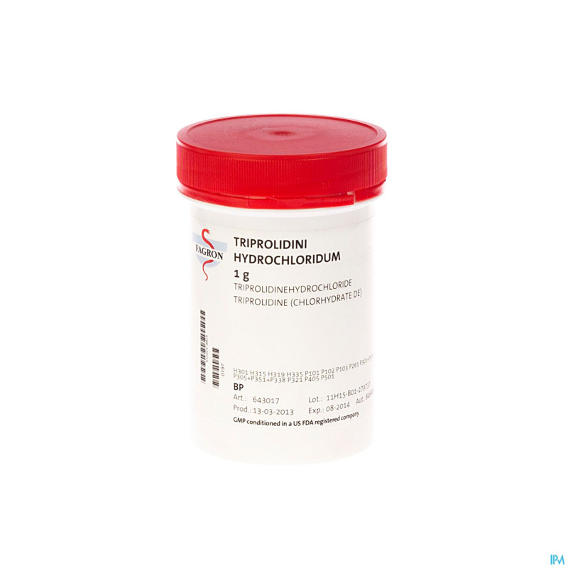 Triprolidine hcl 1h2o    1g fag