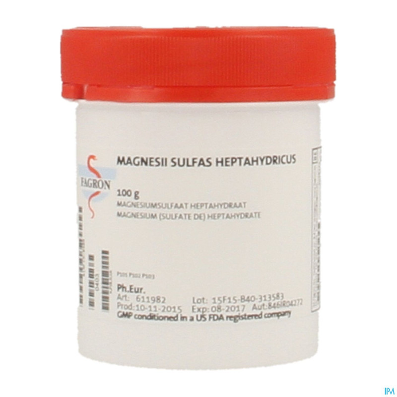 Magnesium sulfate 7h2o    100g fag