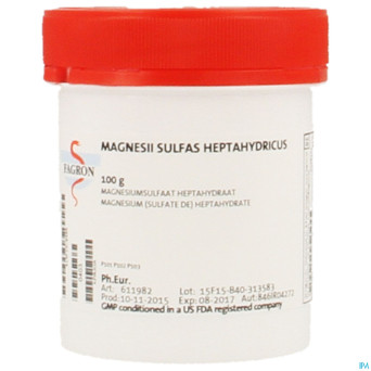 Magnesium sulfate 7h2o    100g fag