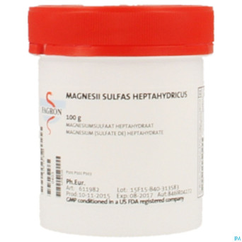 Magnesium sulfate 7h2o    100g fag