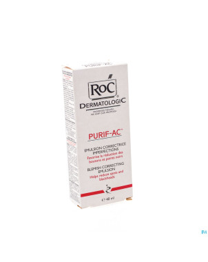 Roc purif-ac emulsion correctrice imperfect.  40ml