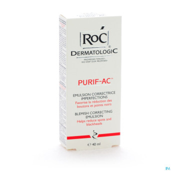 Roc purif-ac emulsion correctrice imperfect.  40ml