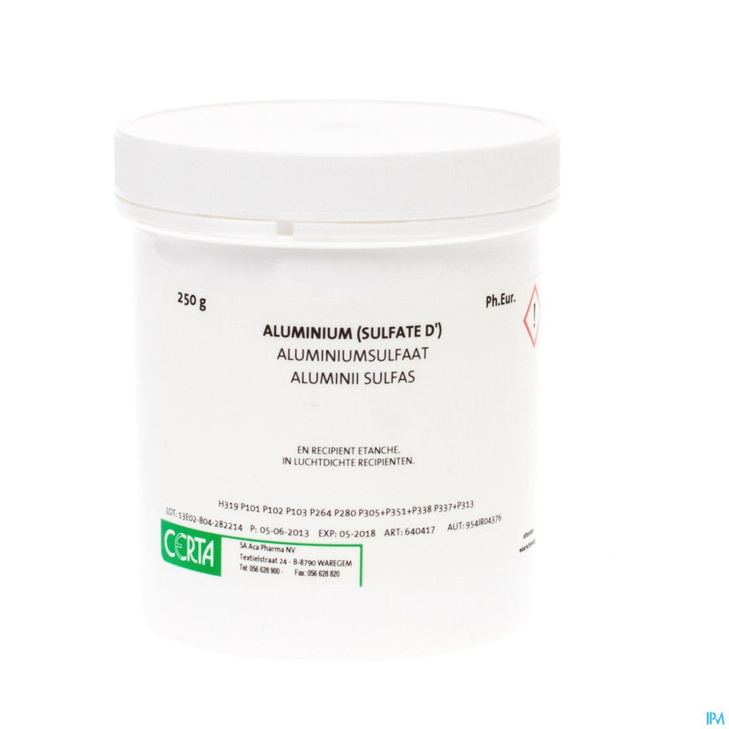 Al sulfate 18h2o    250g aca