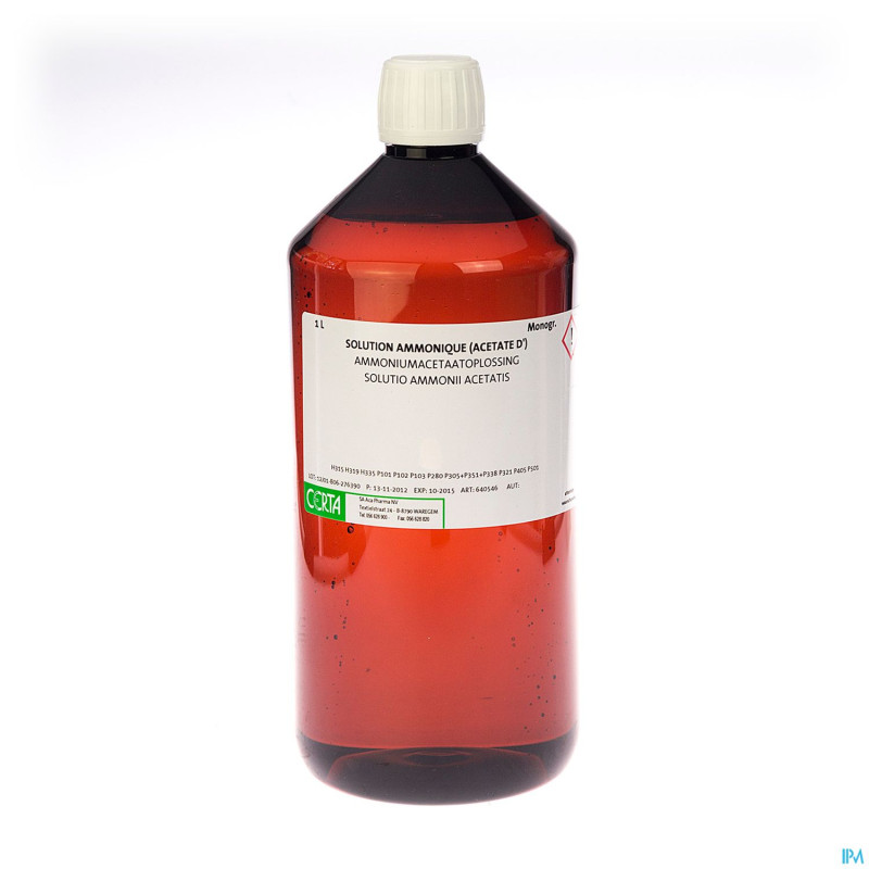 Ammonium acetate solution    1l aca