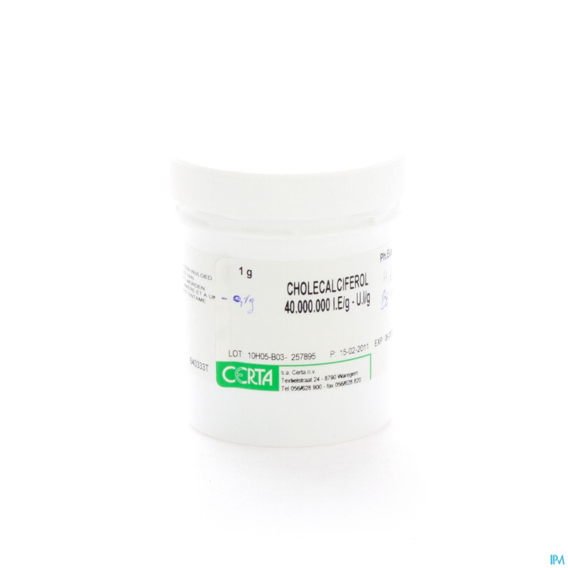 Cholecalciferol vrac    1g certa