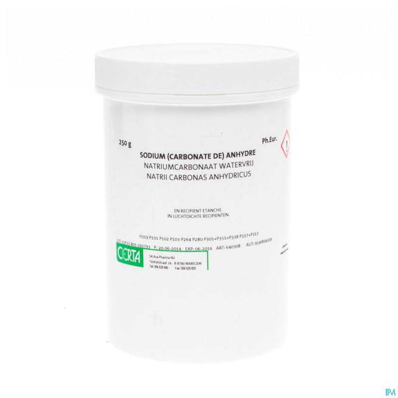 Na carbonate anhydre    250g aca