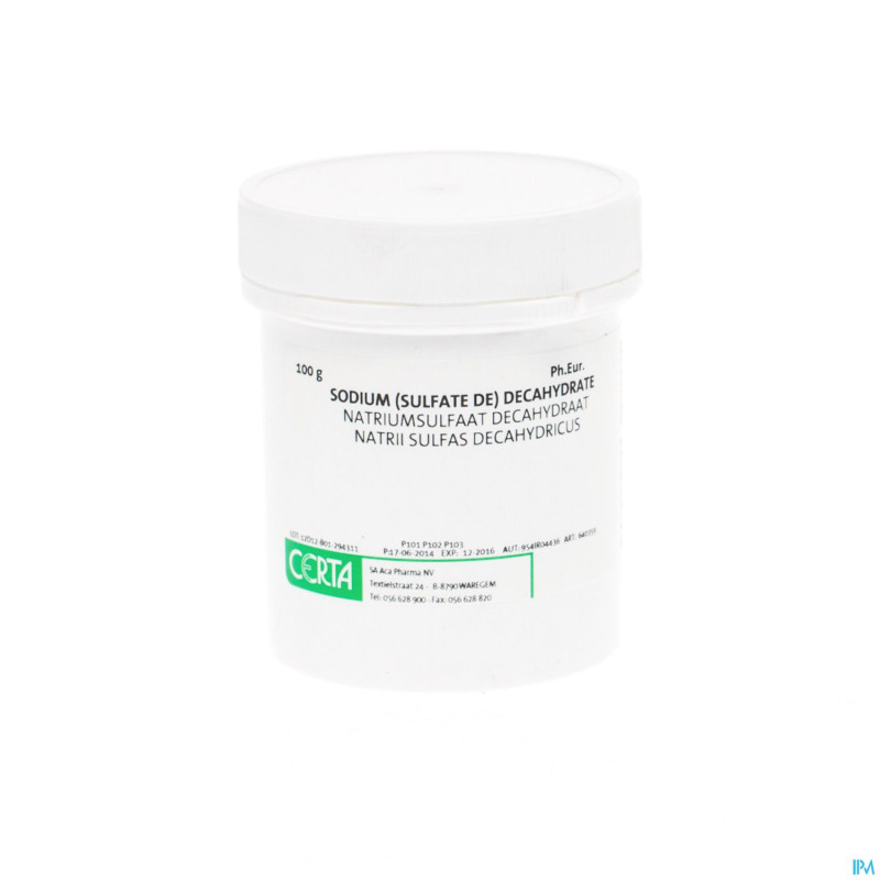 Na sulfate 10h2o    100g aca