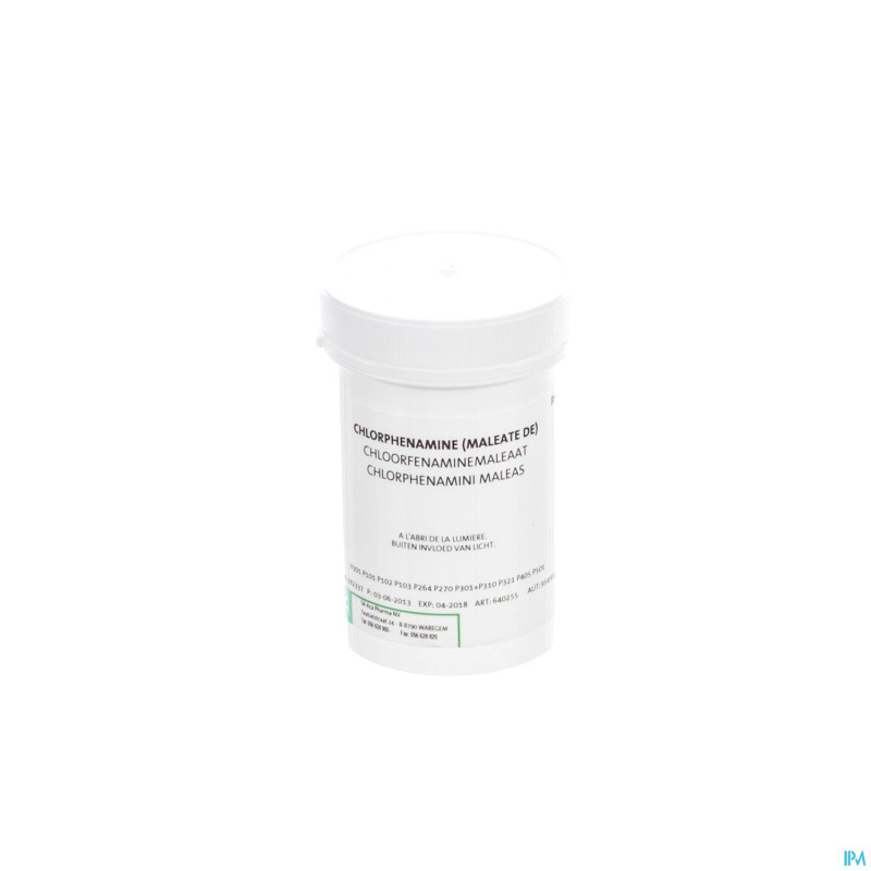 Chlorphenamine maleate    10g certa