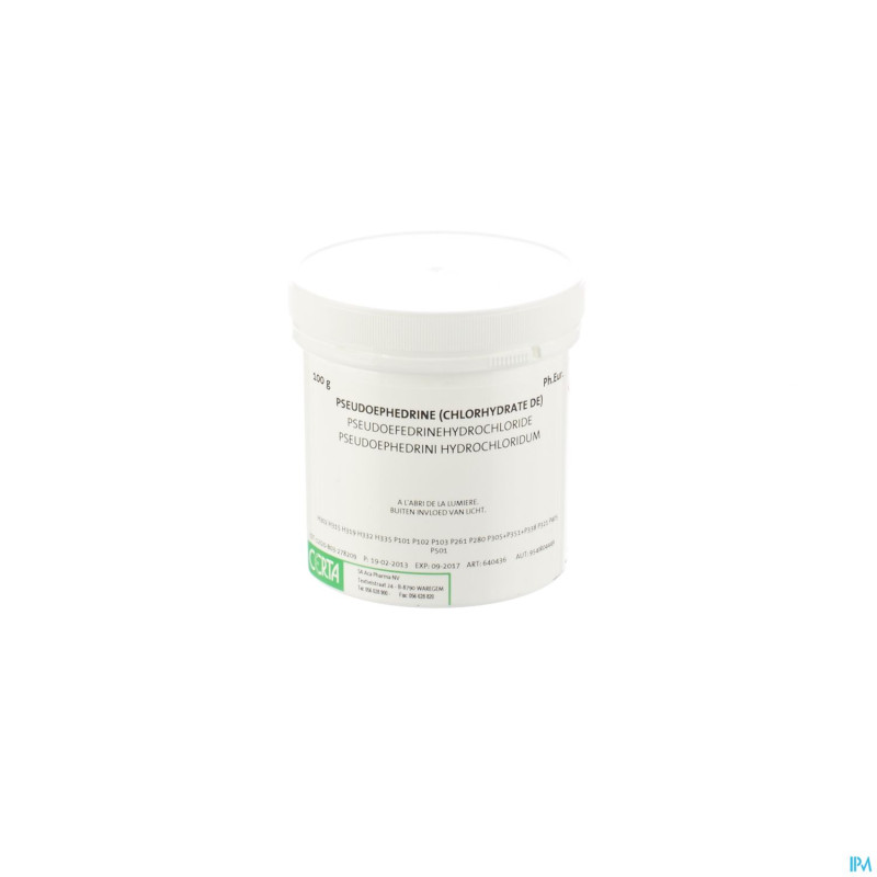 Pseudoephedrine hcl pdr    100g certa