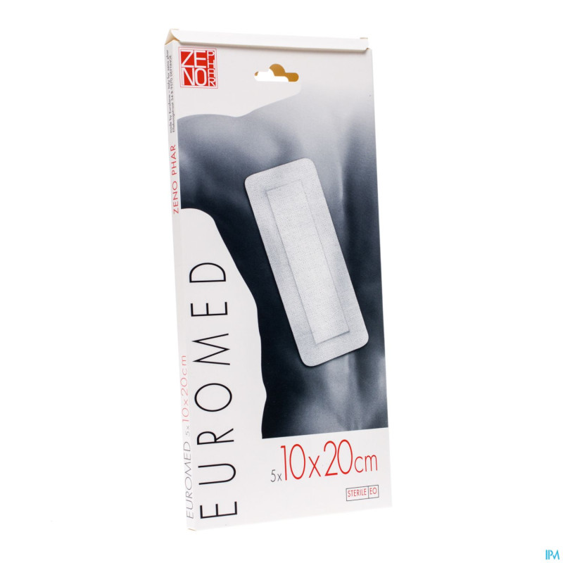 Euromed 10x20cm 5 pansement d'ile steril