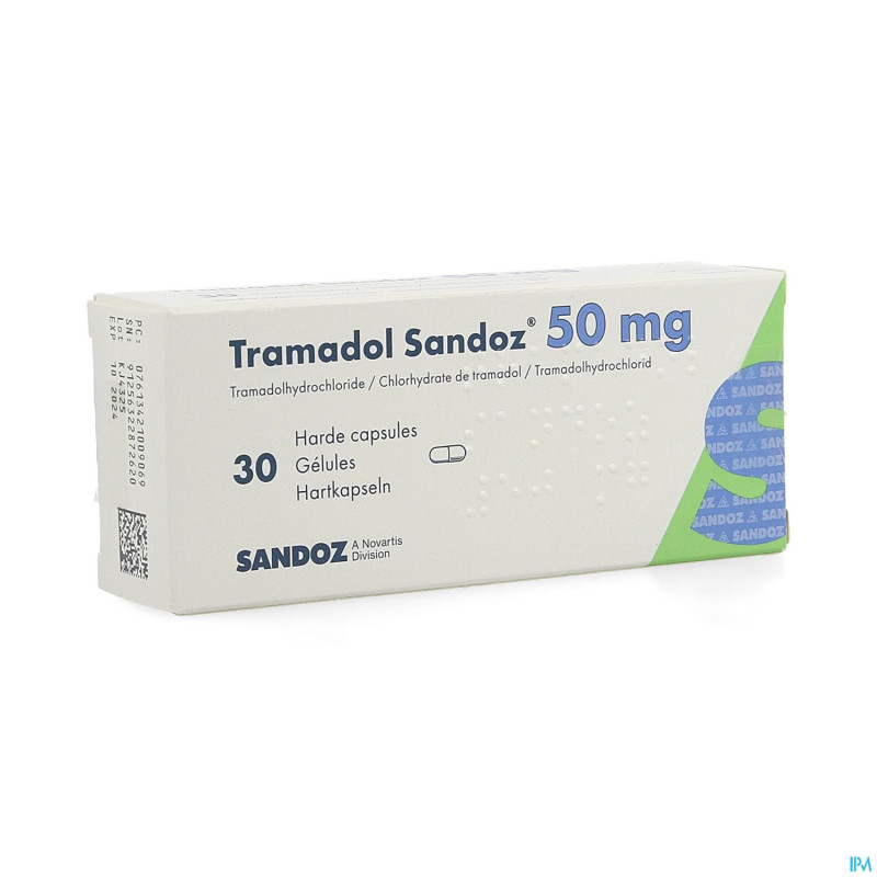 Tramadol  50 sandoz caps  30 x  50 mg