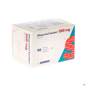 Allopurinol sandoz 300mg tabl  90