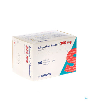 Allopurinol sandoz 300mg tabl  90
