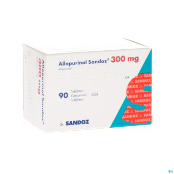 Allopurinol sandoz 300mg tabl  90