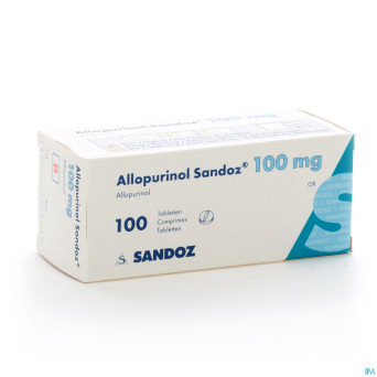 Allopurinol sandoz 100mg tabl 100