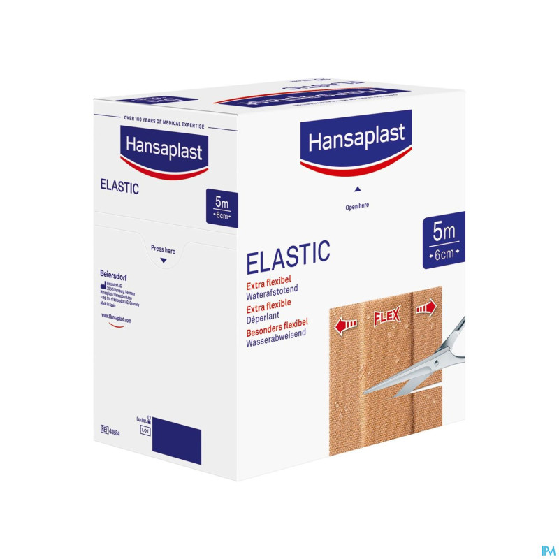 Hansaplast med elastic family pack 5mx6cm