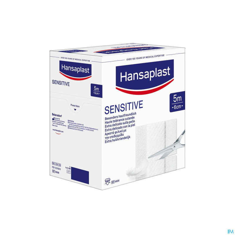Hansaplast med soft peau sens. family pack 5mx6cm