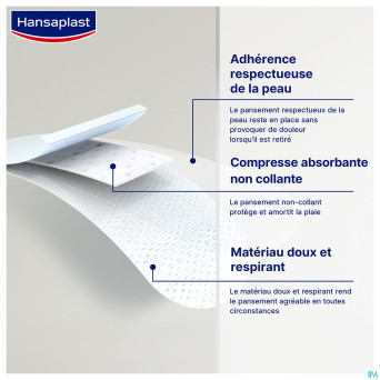 Hansaplast med soft peau sens. family pack 5mx6cm