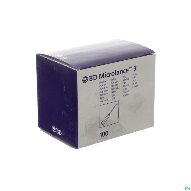 Bd microlance 3 aig. 19g 1 rb 1,1x40mm creme   100