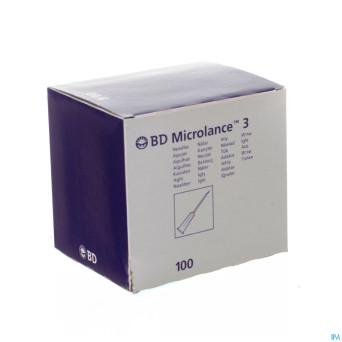 Bd microlance 3 aig. 19g 2 rb 1,1x50mm creme   100
