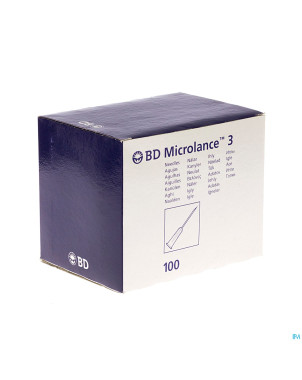 Bd microlance 3 aig. 20g 1 rb 0,9x25mm jaune   100