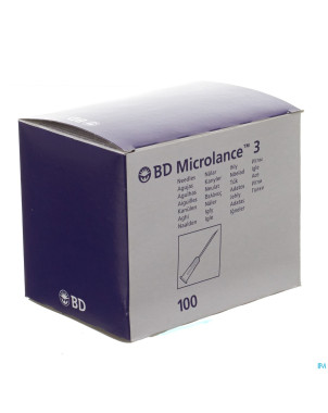 Bd microlance 3 aig.26g 5/8 rb 0,45x16mm brun  100