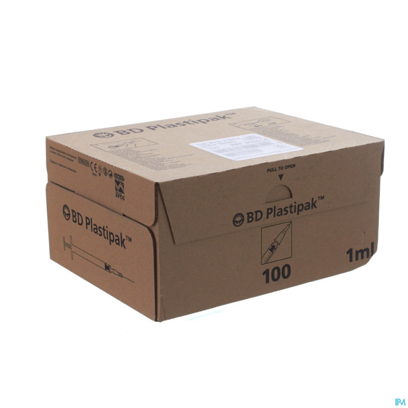 Bd plastipak ser.+aig. tuberculine 1ml+25g 5/8 100