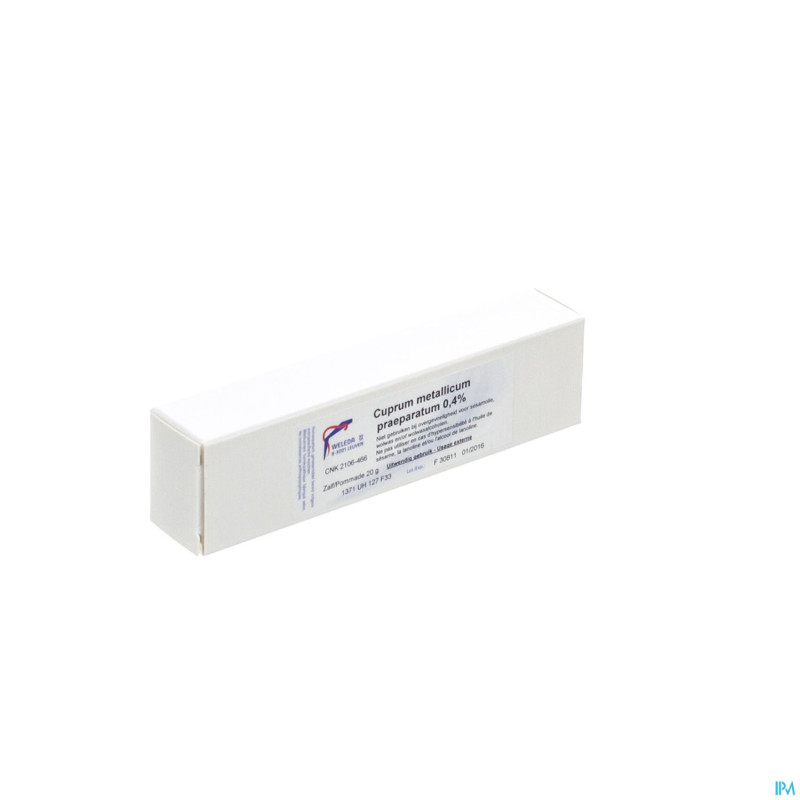 Cuprum metallicum 0,4%    ung 20g weleda