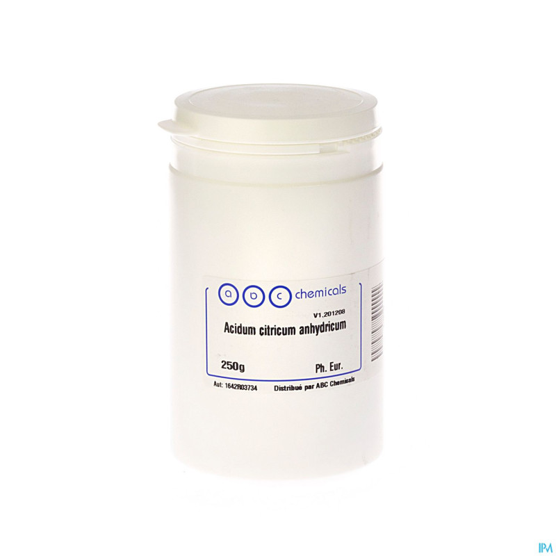 Citrique acide anhydre    pdr 250g abc