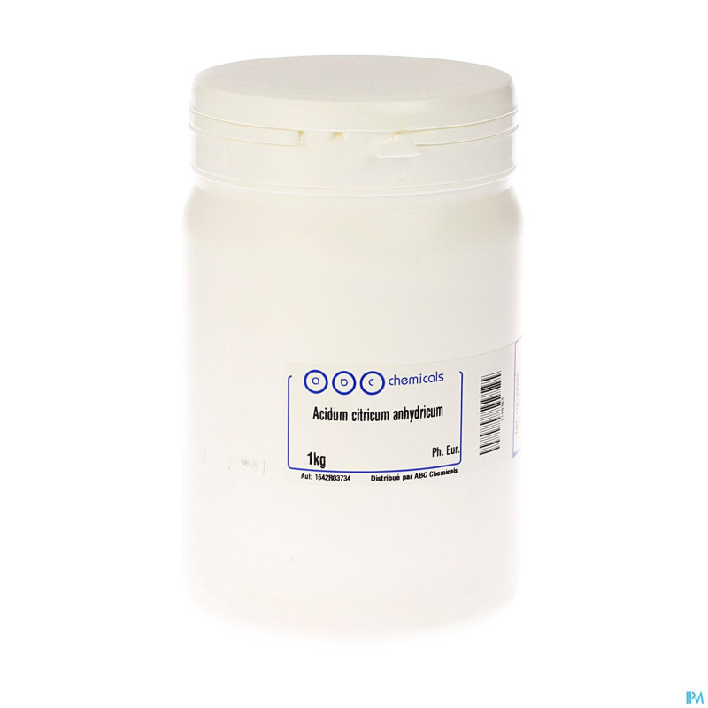 Citrique acide anhydre    pdr  1kg abc