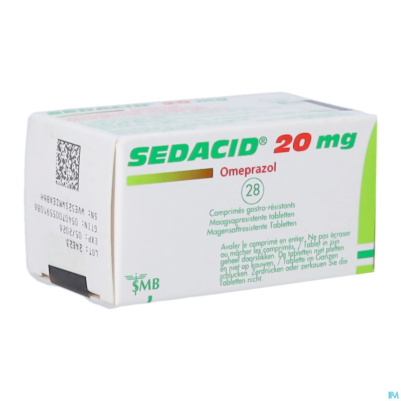 Sedacid 20 mg comp 28 x 20 mg