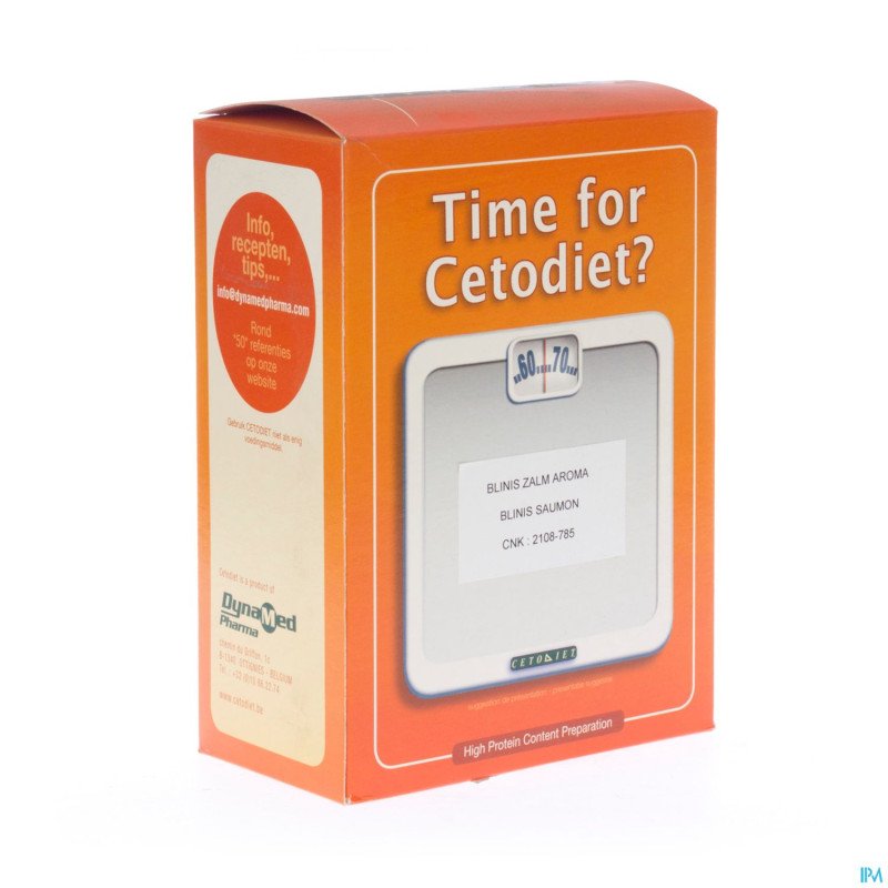 Cetodiet blinis au saumon    pdr sach 6x25g