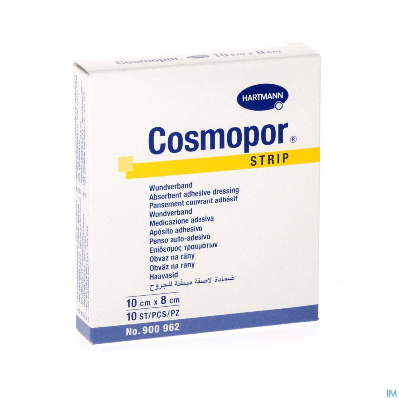 Cosmopor strip pflaster    8x10cm 10 9009622