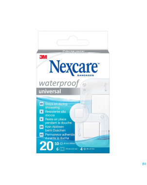 Nexcare 3m waterproof assorted   strips 20 n0620as