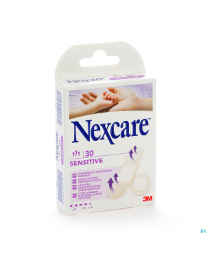 Nexcare 3m sensitive assorted    strips 30 n0930as