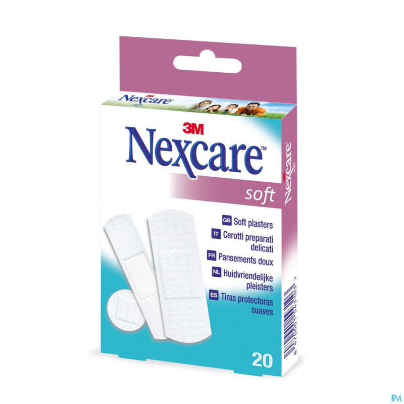 Nexcare 3m soft    strips 20 n0520as