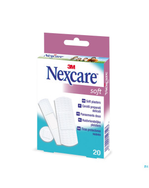 Nexcare 3m soft    strips 20 n0520as