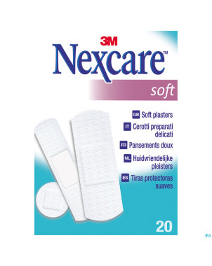 Nexcare 3m soft    strips 20 n0520as